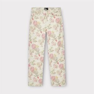 THE KOOPLES French Luxury Floral Boyfriend Jeans.